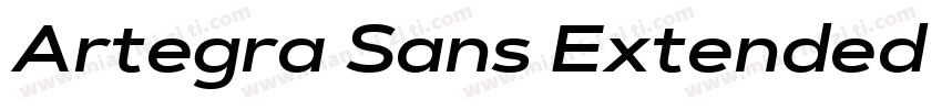 Artegra Sans Extended Alt字体转换